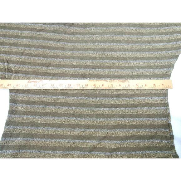 Urban Mango Gold Silver Brown Sweater 3/4 Sleeve Top Shirt Medium M Outfitter - Picture 4 of 7